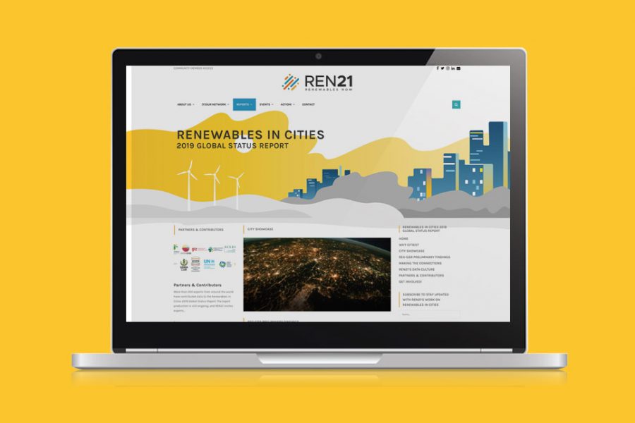 Site internet Global Status Report in Cities Ren21