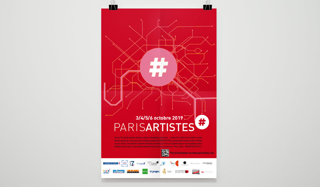 Affiche Paris Artistes par Lab Compagnie